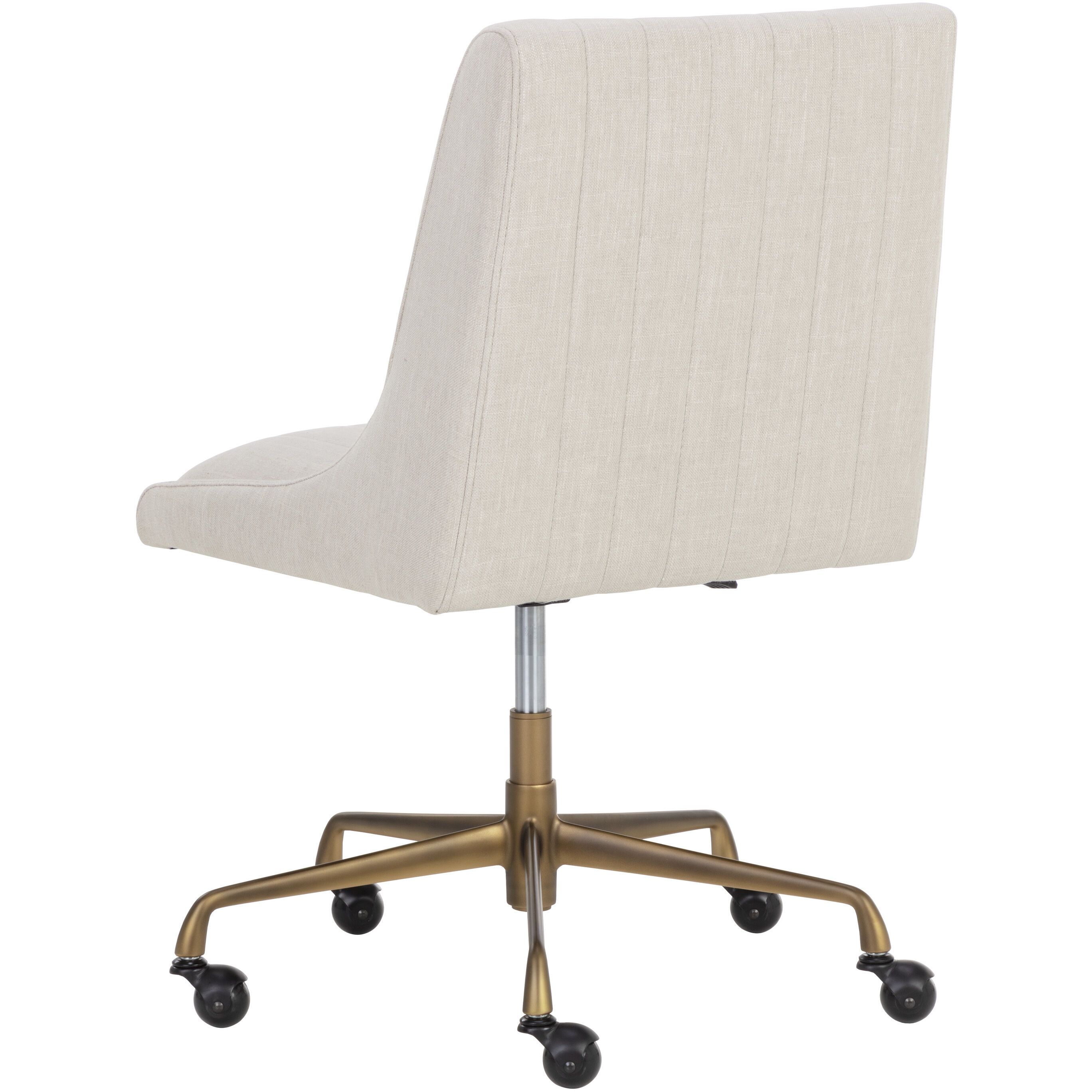 Halden Beige Linen Office Chair